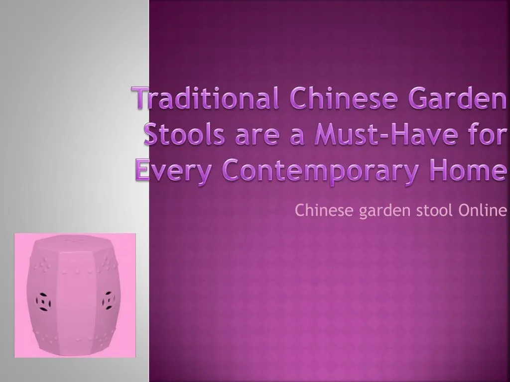 traditional chinese garden stools are a must have for every contemporary home