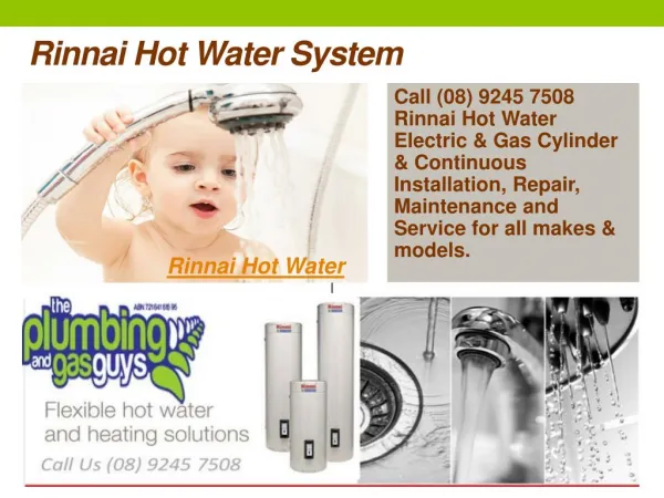 Rinnai Hot Water System