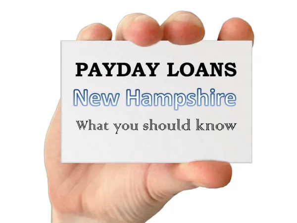 Is It Easy Online Way To Acquire Payday Loans New Hampshire