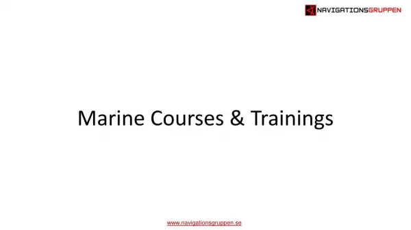 Marine courses & Trainings