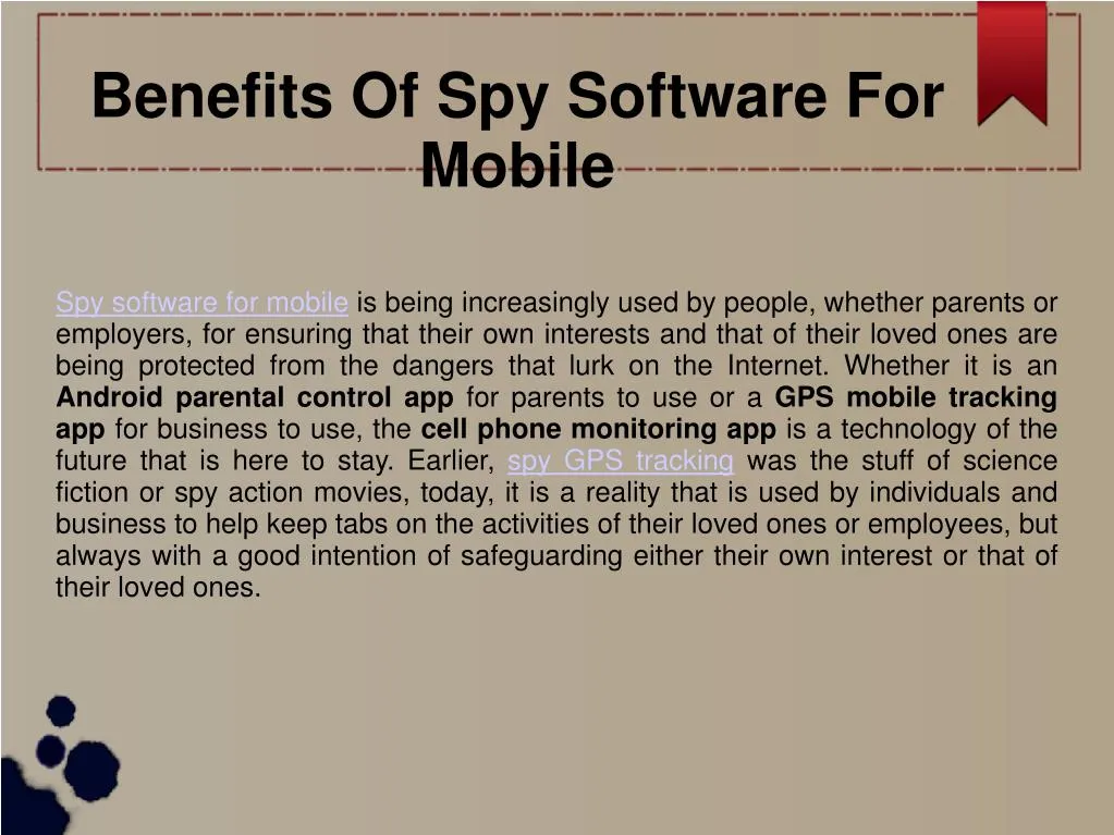 benefits of spy software for mobile
