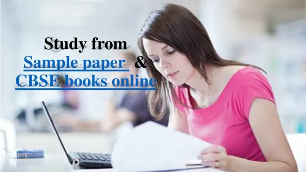 Study From Sample Paper and CBSE Books Online