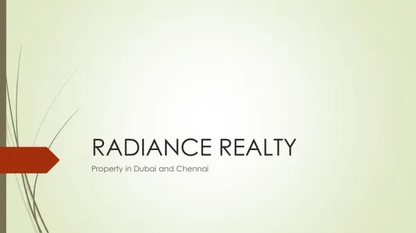 RADIANCE Realty Properties