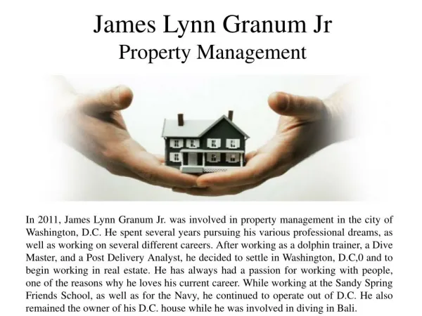 James Lynn Granum Jr Property Management