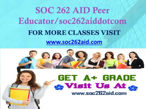 SOC 262 AID Peer Educator/soc262aiddotcom