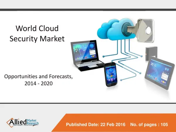 World Cloud Security Market - Opportunities and Forecasts, 2014 - 2020