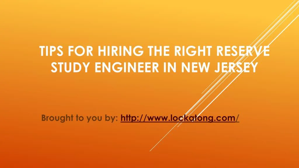 tips for hiring the right reserve study engineer in new jersey