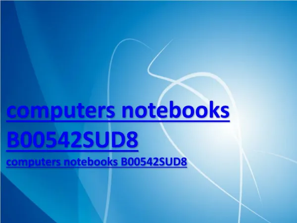 computers notebooks B00542SUD8