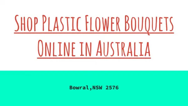 Buy Plastic Flower Bouquets Online in Australia