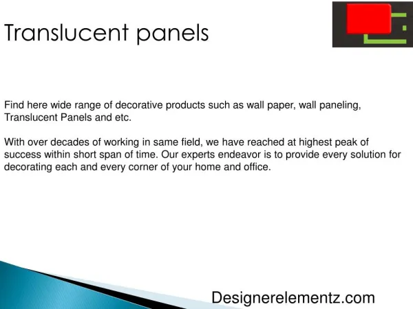 Translucent Panels