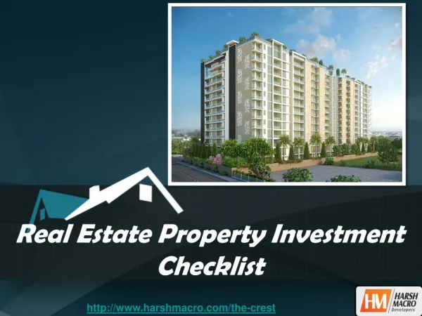 Real Estate Property Investment Checklist