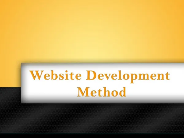 Website Development Method