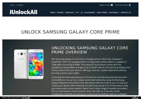 How to Unlock Samsung Galaxy Core Prime