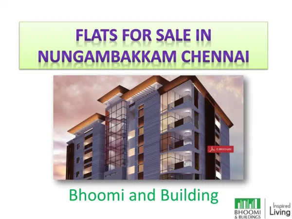 Flats, Apartments for sale in Nungambakkam, Luxury apartments in Nungambakkam,- Bhoomiandbuilding