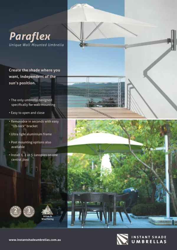 Paraflex Umbrellas for Your Patio Furniture