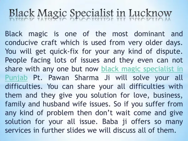 Black magic specialist in Lucknow