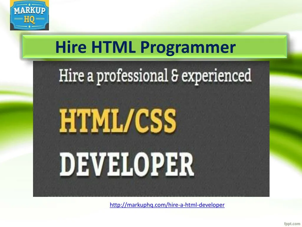 http markuphq com hire a html developer