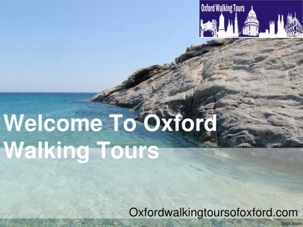 Walking Tour Of Oxford