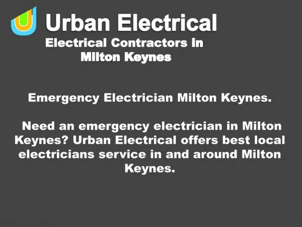 Emergency Electrician Milton Keynes
