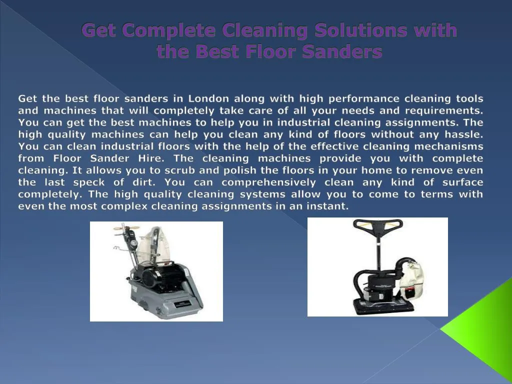 get complete cleaning solutions with the best floor sanders