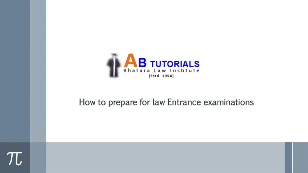 how to prepare for law entrance examinations