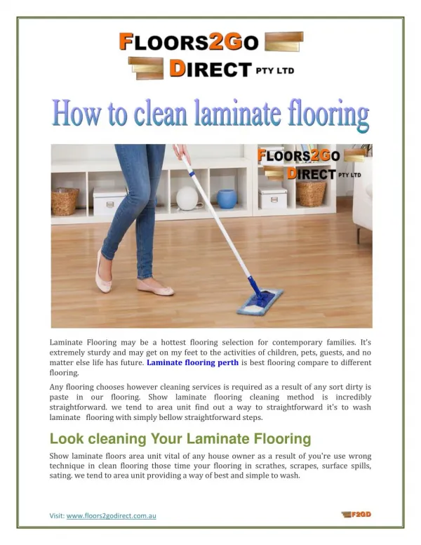 How to clean laminate flooring