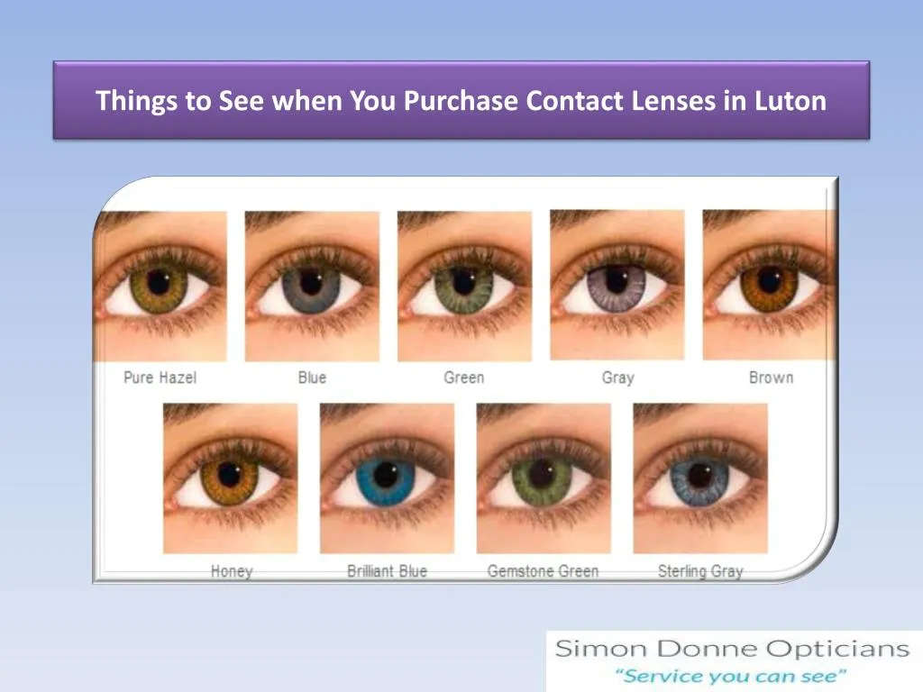 things to see when you purchase contact lenses in luton