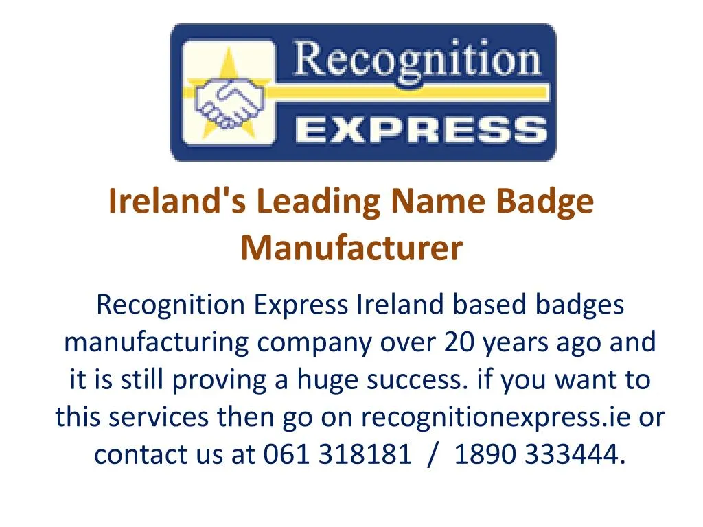 ireland s leading name badge manufacturer