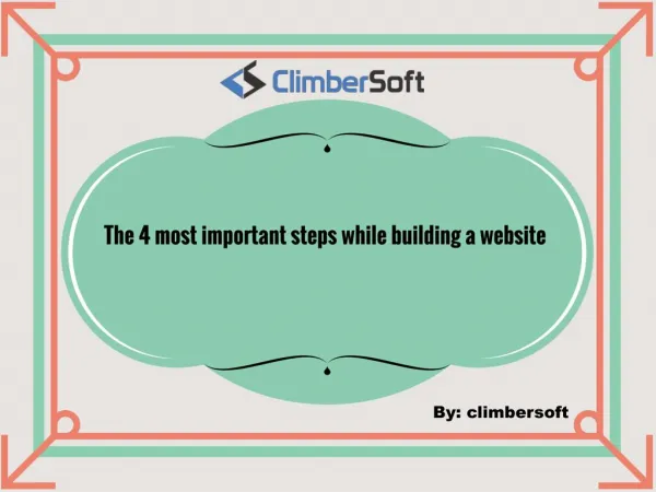 The 4 most important steps while building a Website