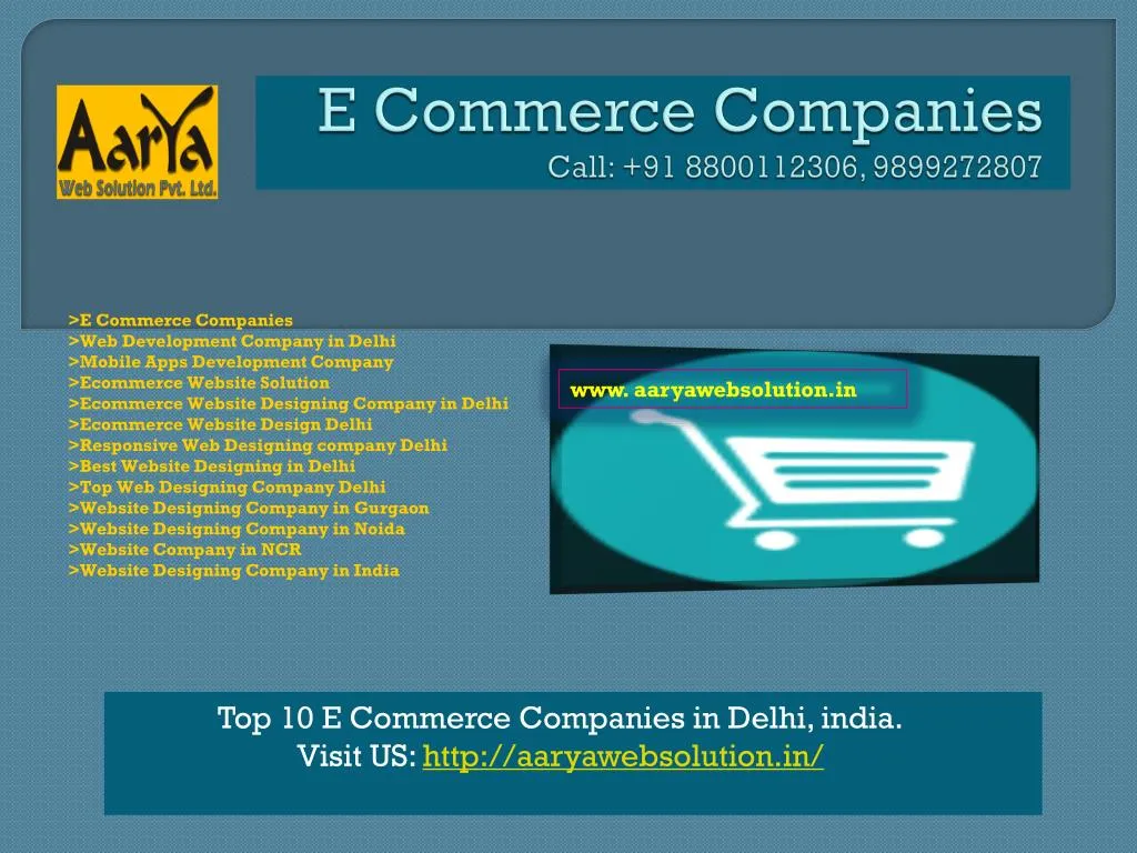 e commerce companies call 91 8800112306 9899272807