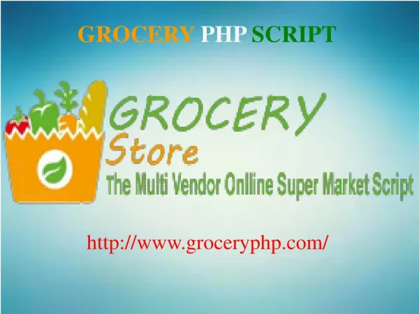 PHP Grocery Script