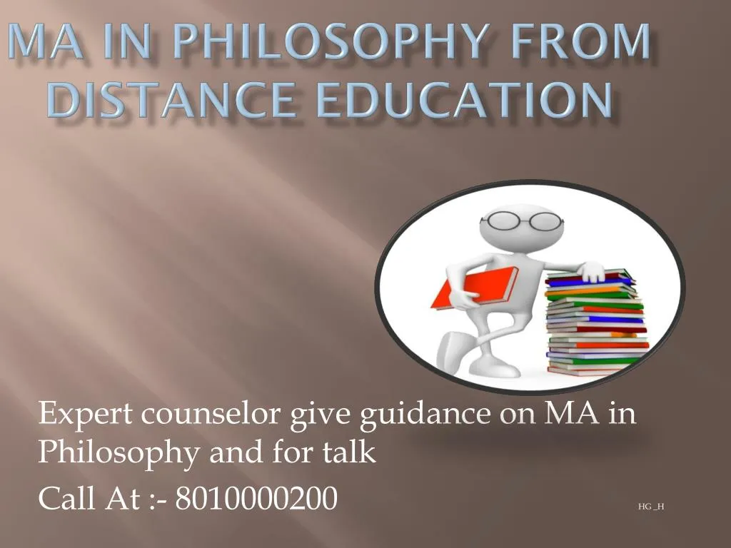 ma in philosophy from distance education