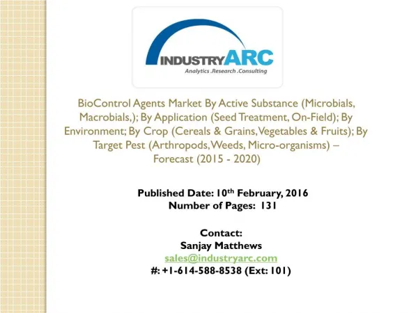 BioControl Agents Market By Active Substance Macrobials