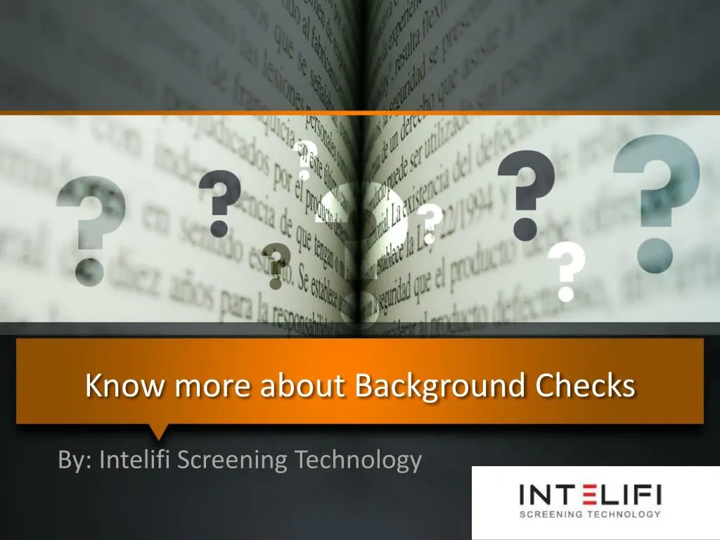 know more about background checks
