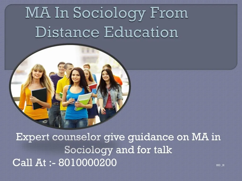 ma in sociology from distance education