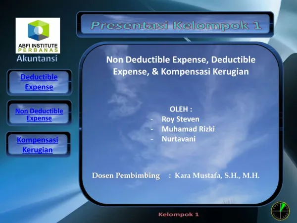 pajak deductible dan non deductible expense