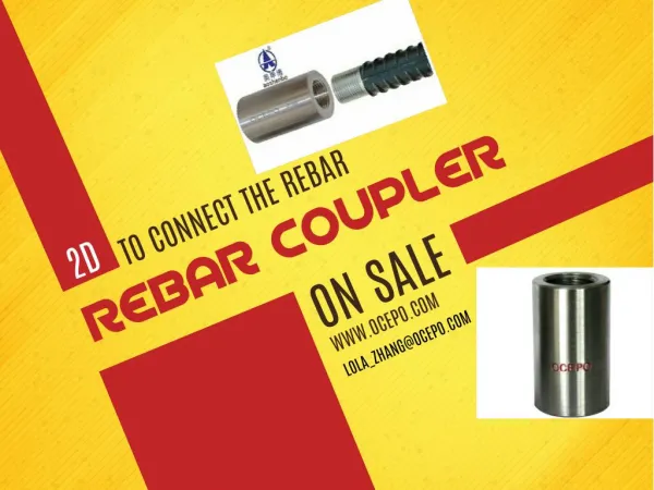 high quality rebar coupler from China on sale