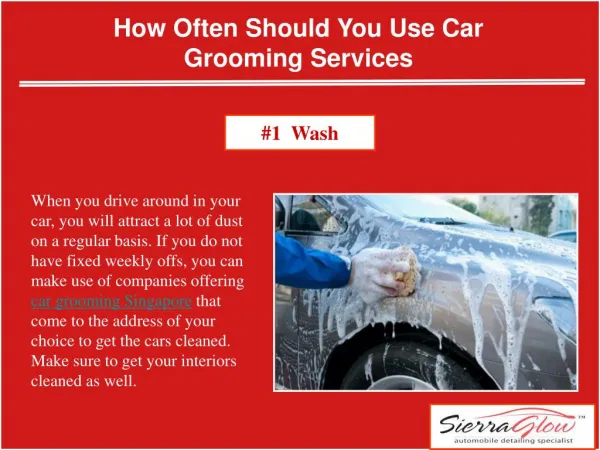 How often should you use car grooming services