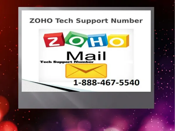 zoho tech support phone number