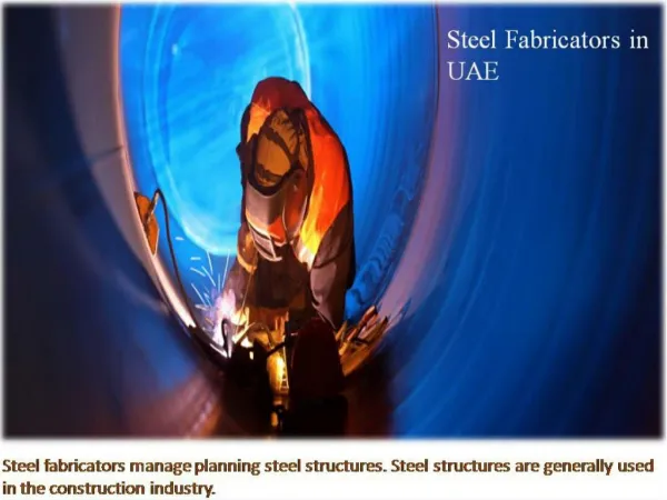 Steel fabricators and Engineers in UAE