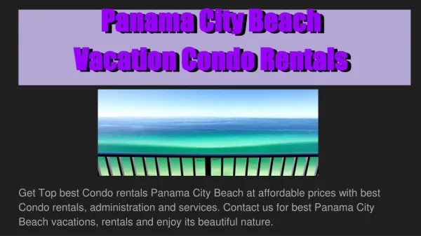 Panama City Beach Vacation Condo Rentals Best In 2016 USA