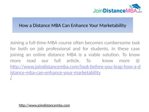 Full Time MBA Vs Distance MBA in India