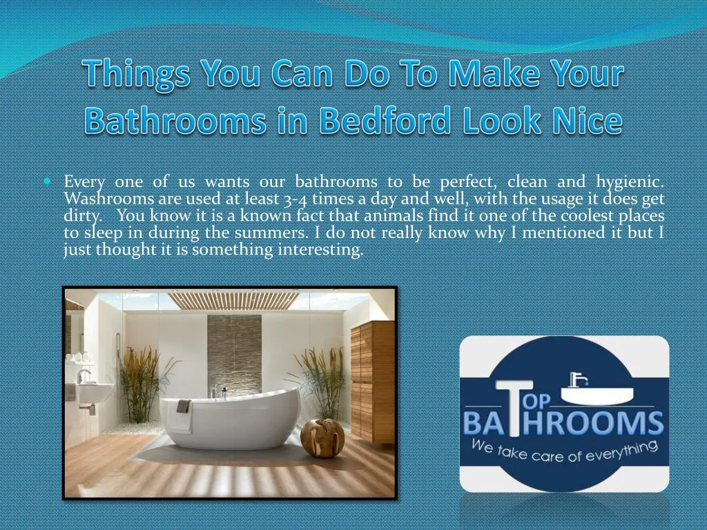 things you can do to make your bathrooms in bedford look nice