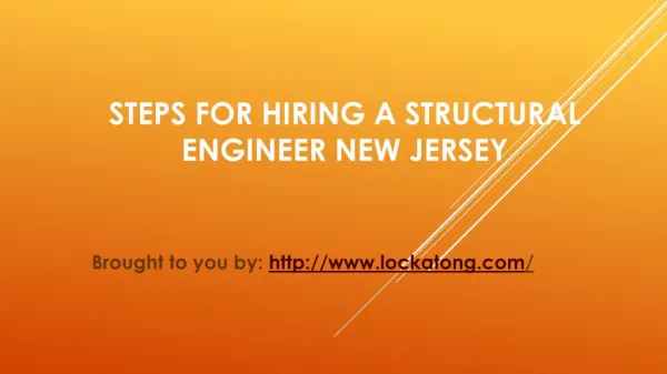 Steps For Hiring A Structural Engineer New Jersey
