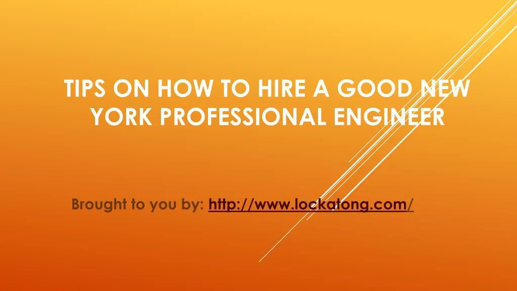 tips on how to hire a good new york professional engineer