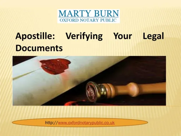 Apostille: Verifying Your Legal Documents