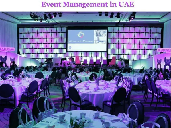 Event Management Services in UAE