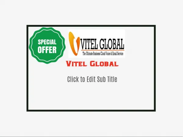 VoIP Service Provider | Vitel Global