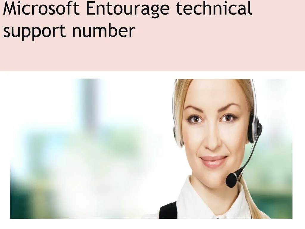 microsoft entourage technical support number