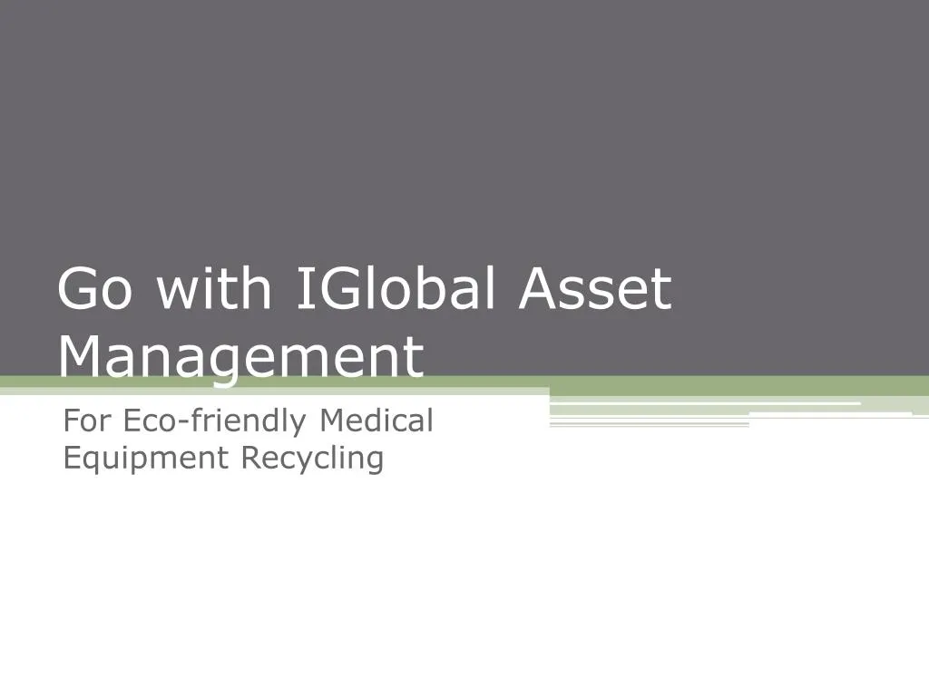 go with iglobal asset management